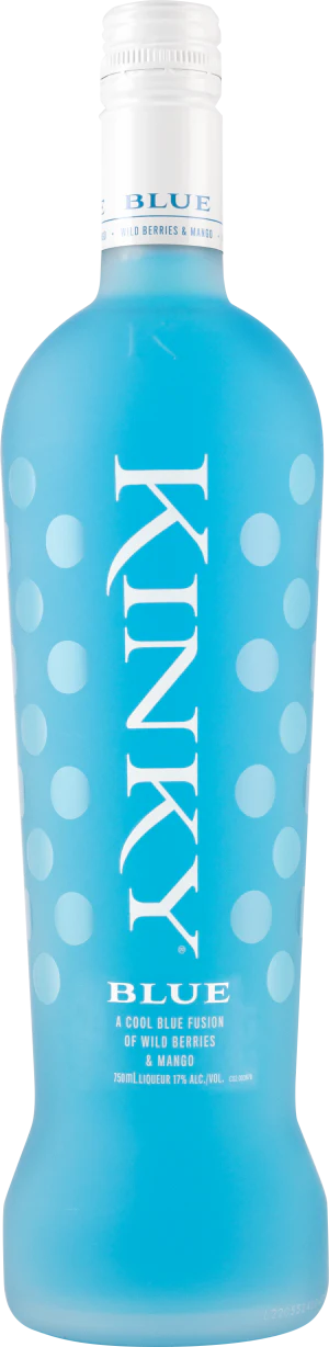 Kinky Blue Liqueur bottle