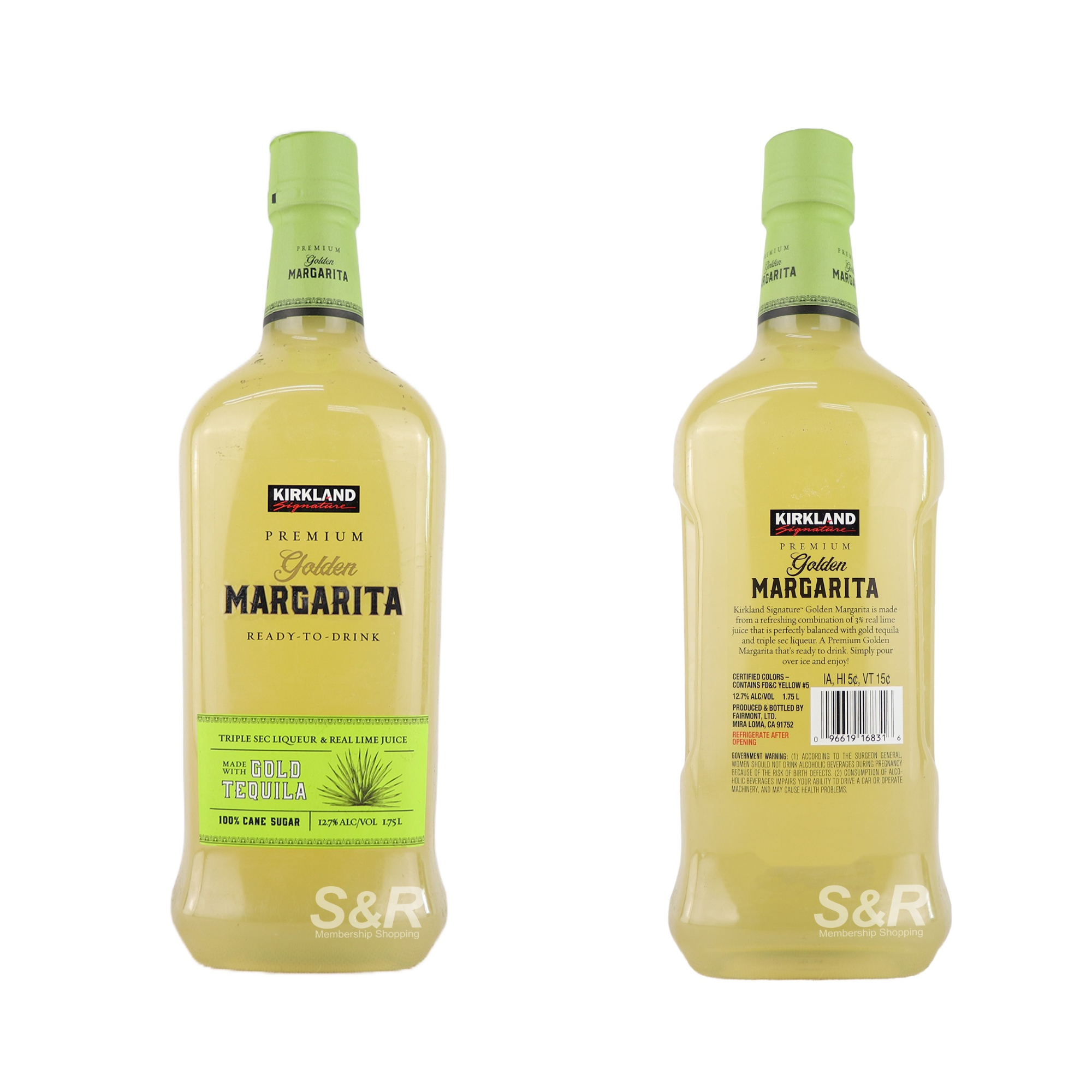 Kirkland Premium Golden Margarita bottle