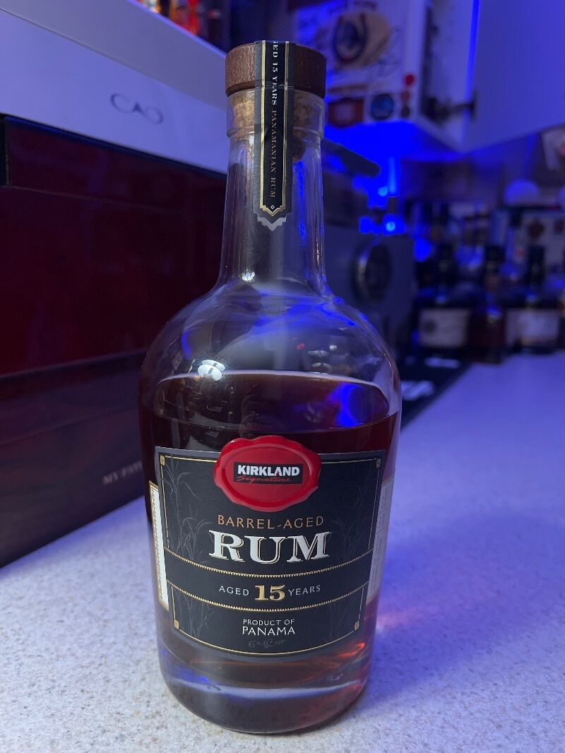 Kirkland Signature 15Yr Barrel Aged Rum bottle