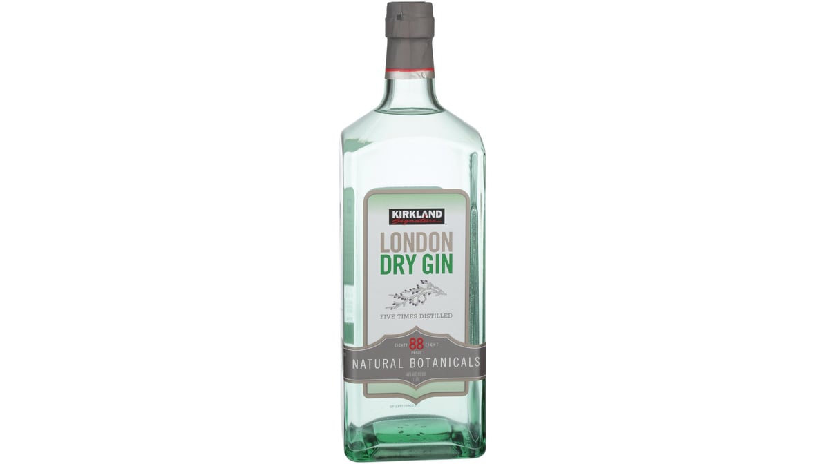 Kirkland Signature London Dry Gin bottle