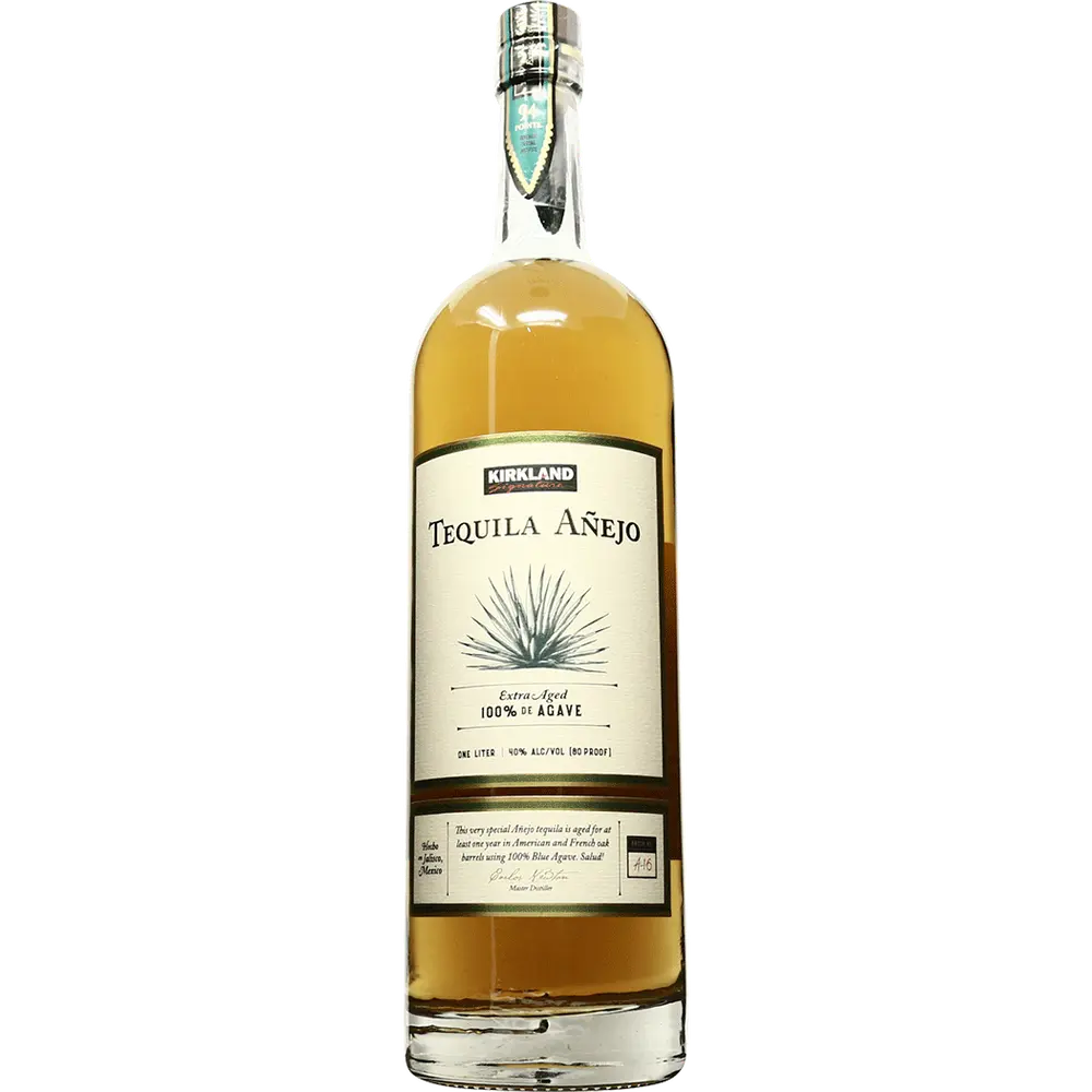 Kirkland Signature Tequila Anejo bottle