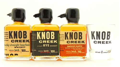 Knob Creek Mini Disco bottle