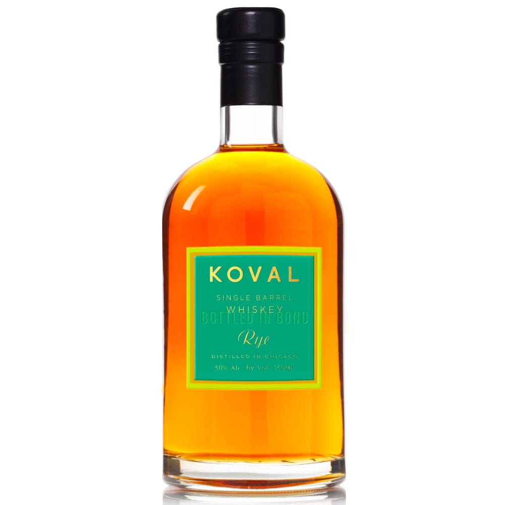 Koval Single Barrel Whiskey Rye Bottled In Bond bottle
