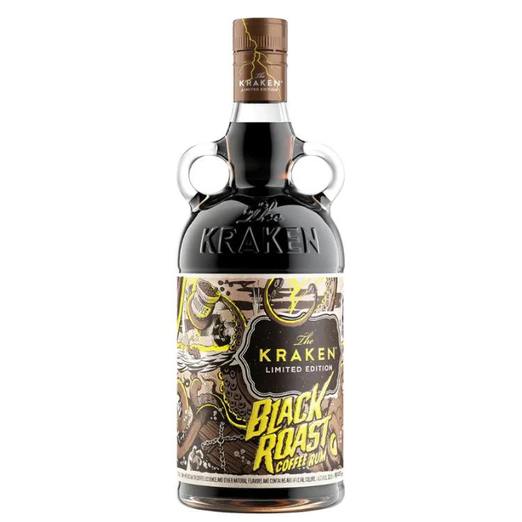 Kraken Black Roast Coffee Rum Disco bottle