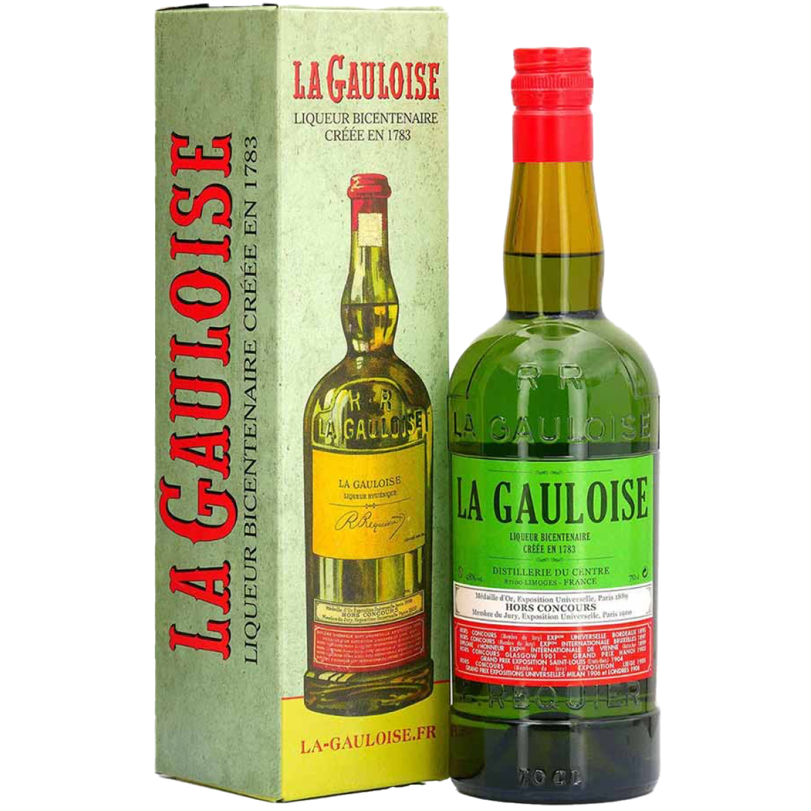La Gauloise Verte Classic Green Liqueur bottle