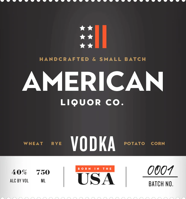 Leadslingers American Vodka bottle