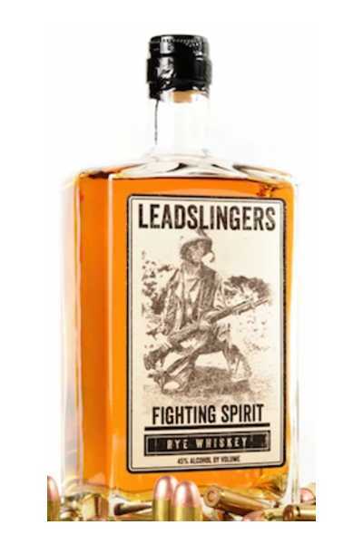 Leadslingers Fighting Spirit Rye Whiskey Disco bottle