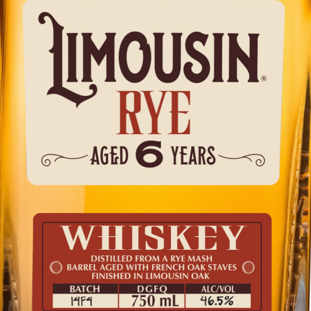 Limousin Rye Whiskey bottle