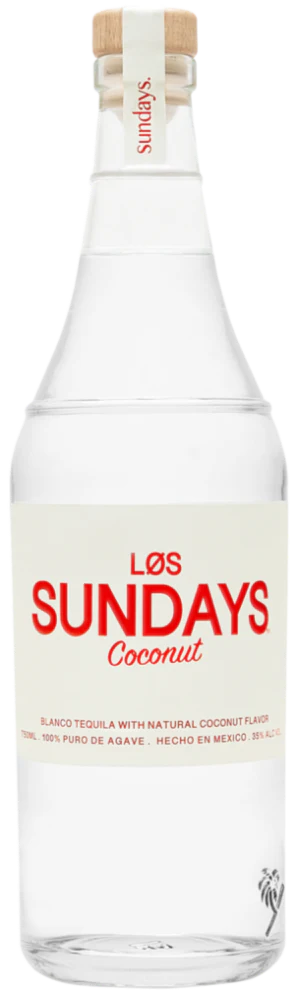 Los Sundays Coconut Blanco Tequila bottle