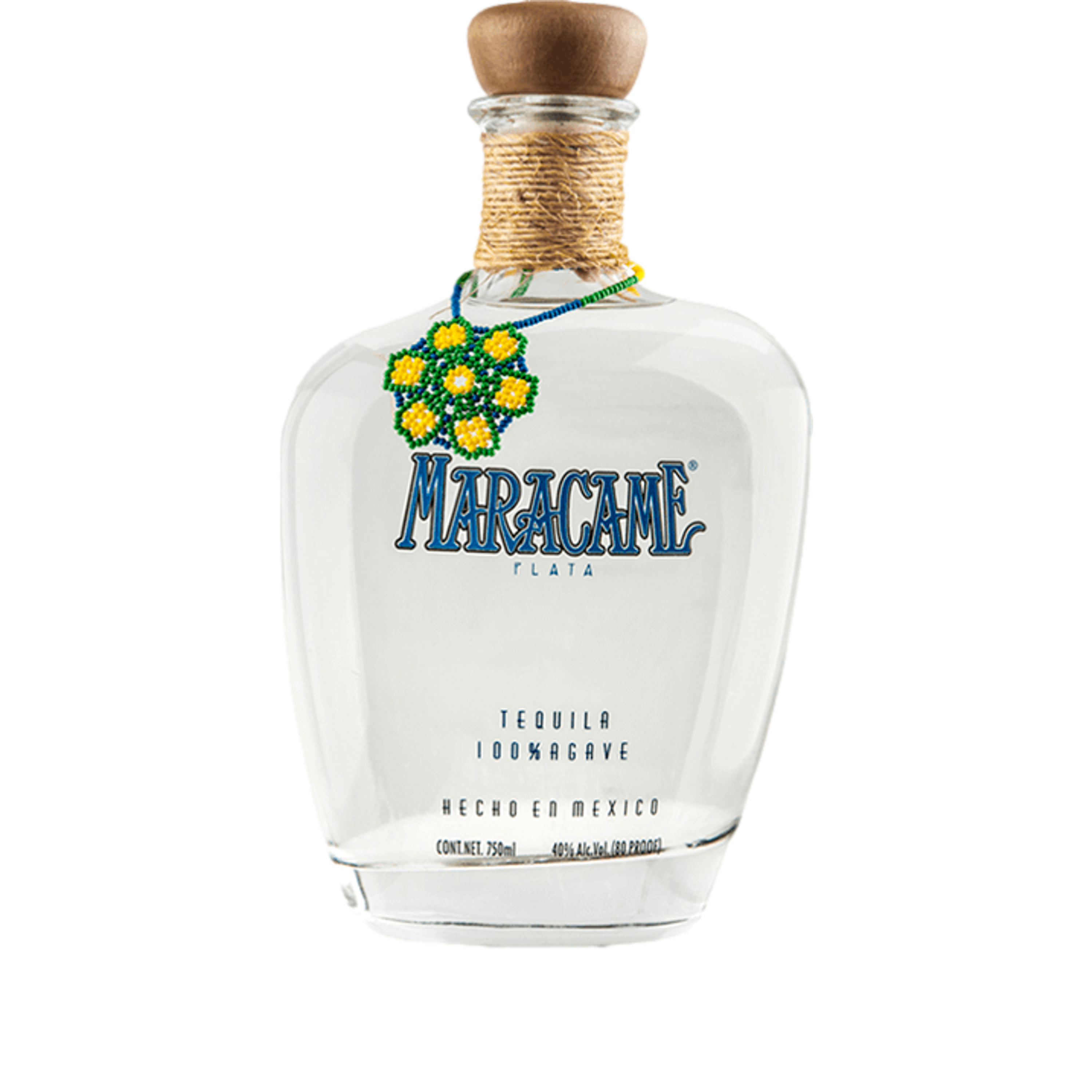 Maracame Plata Tequila bottle