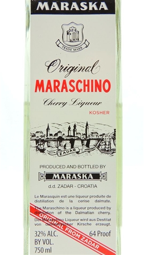 Maraska Maraschino Liqueur bottle