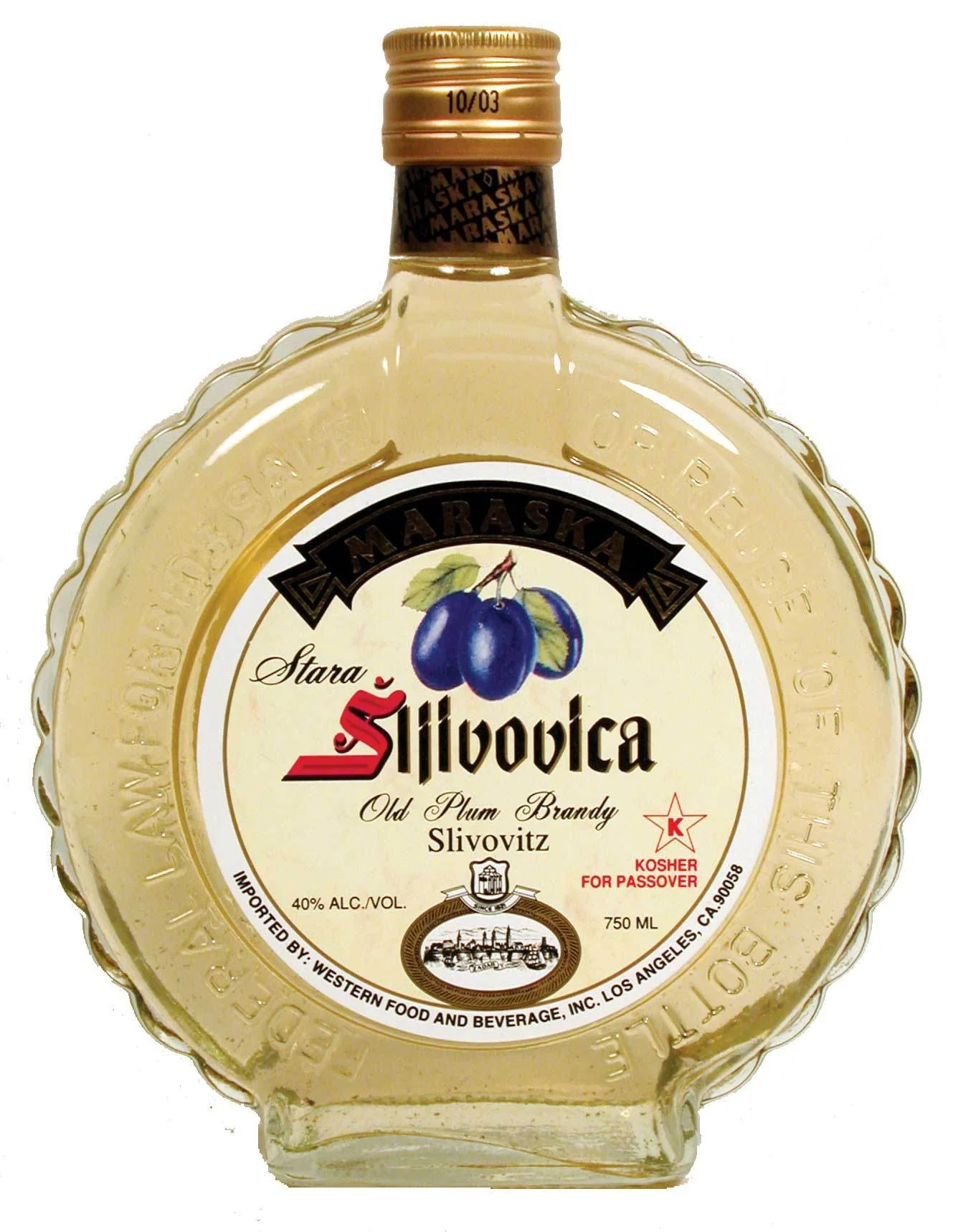 Maraska Slivovitz bottle