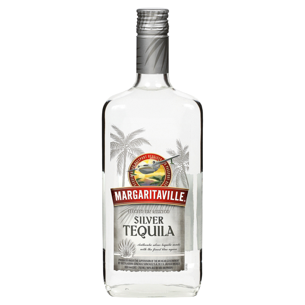 Margaritaville Silver Tequila bottle