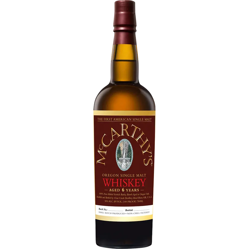 Mccarthys 6 Year Oregon Single Malt Whiskey bottle