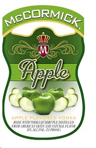 Mccormick Apple Vodka bottle