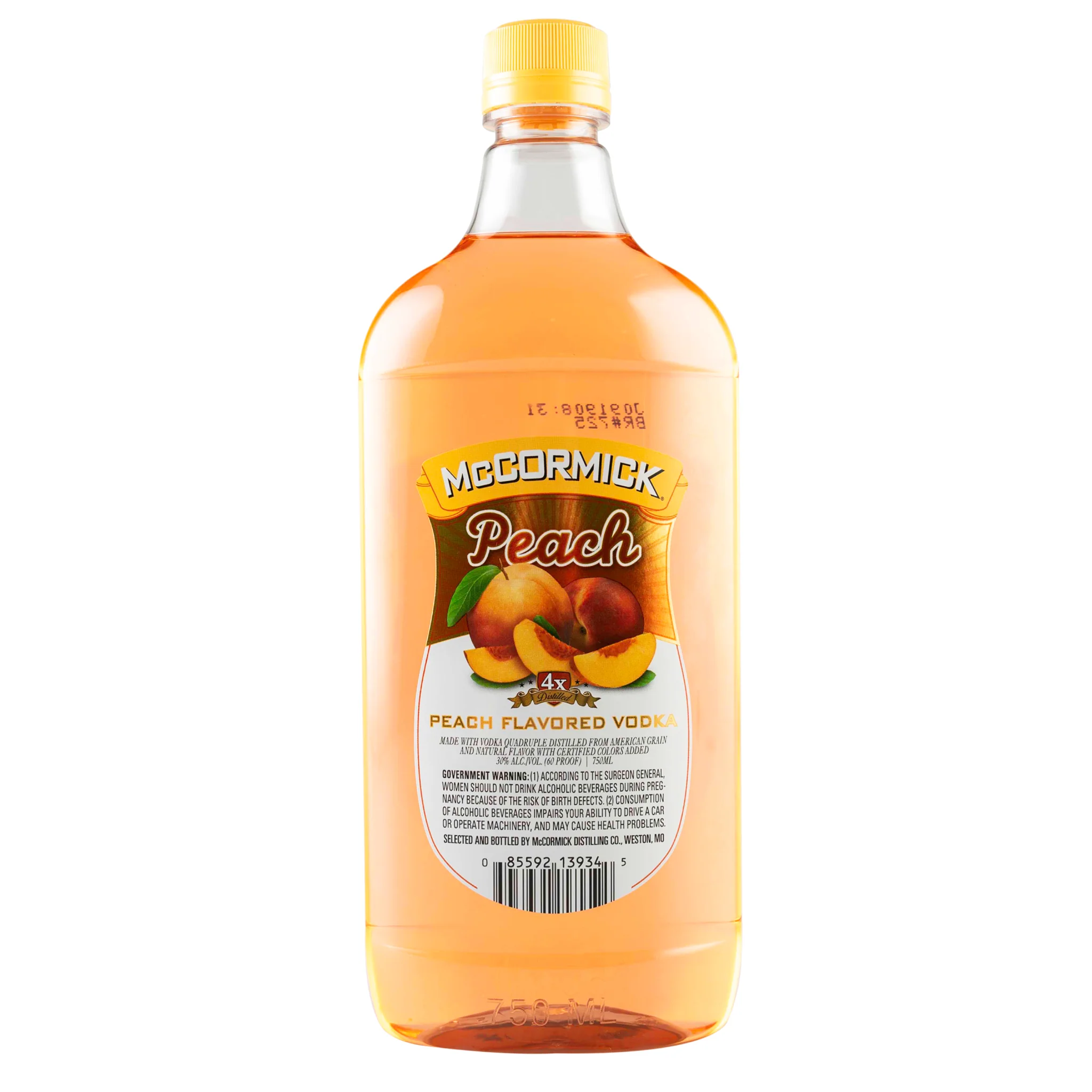 Mccormick Peach Vodka bottle