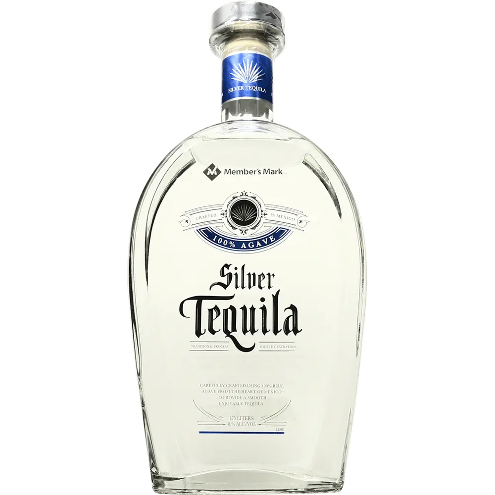 Members Mark Silver Tequila bottle