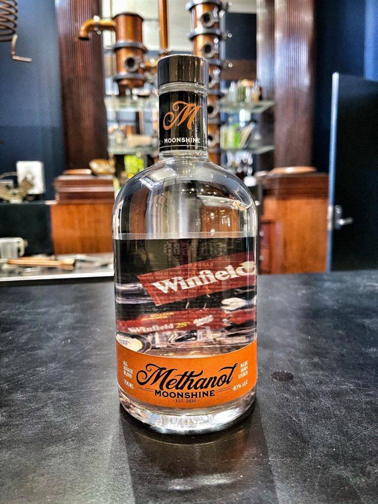 Methanol Moonshine: Drivers Edition bottle