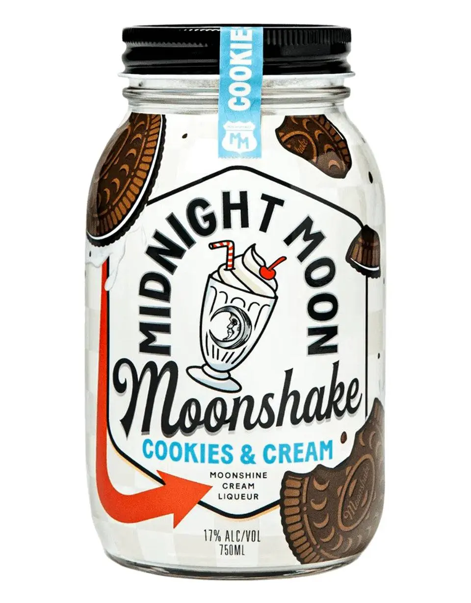 Midnight Moon Cookies & Cream Moonshake bottle