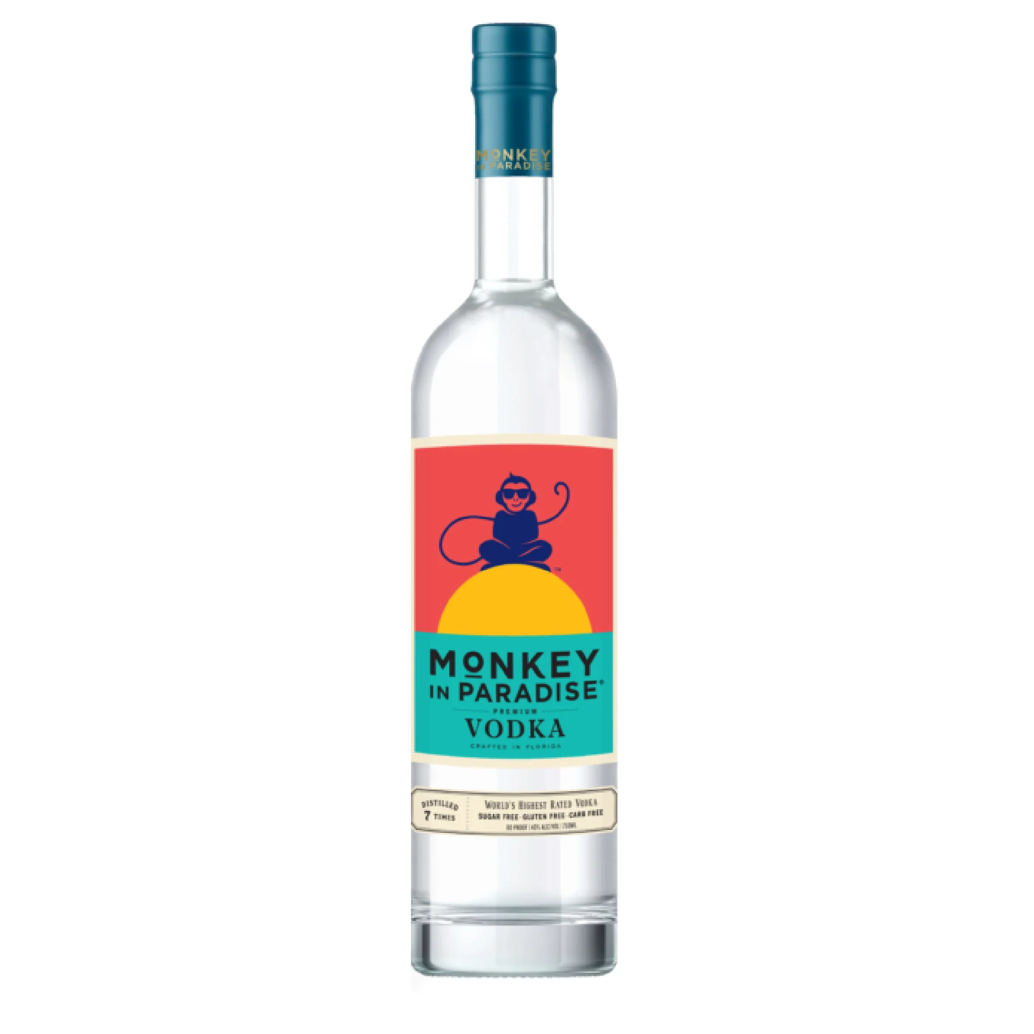 Monkey In Paradise Vodka Disco bottle