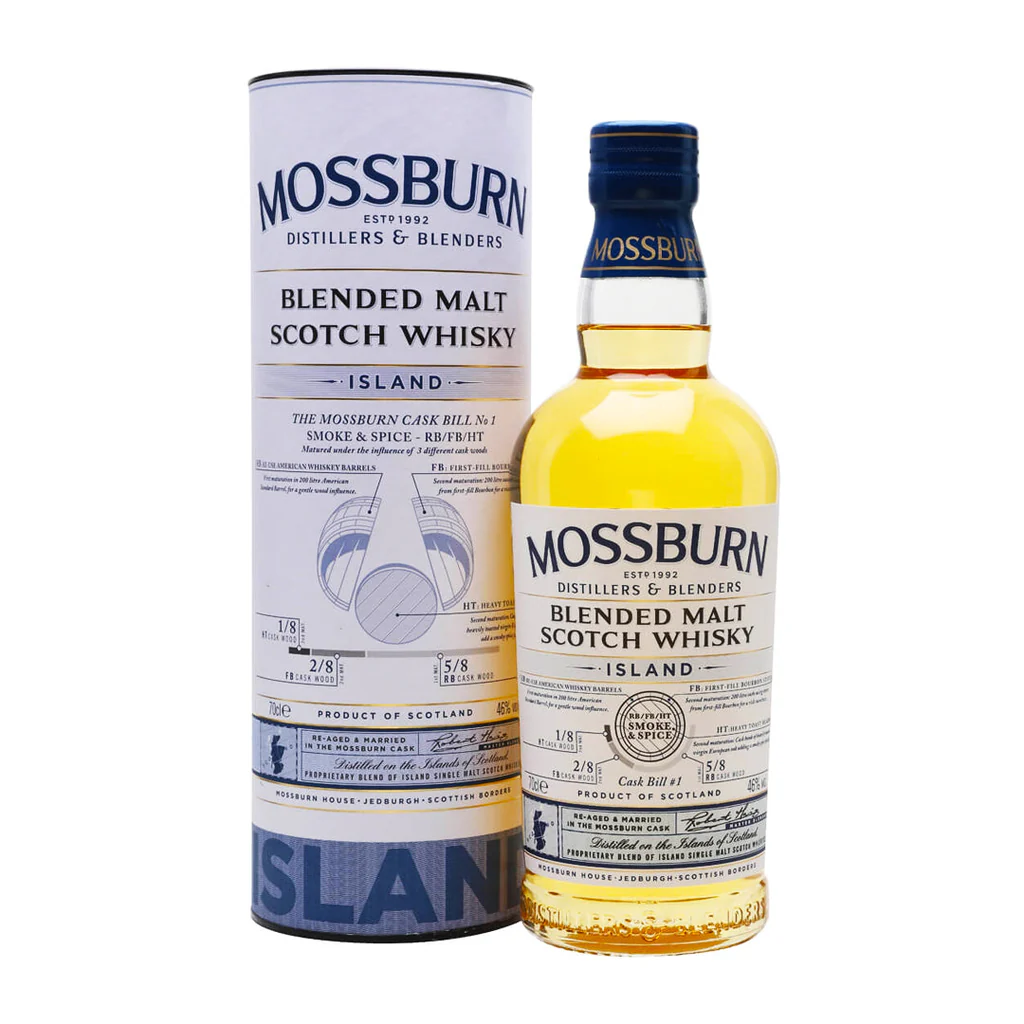 Mossburn Inchgower Single Malt Scotch Whiskey bottle