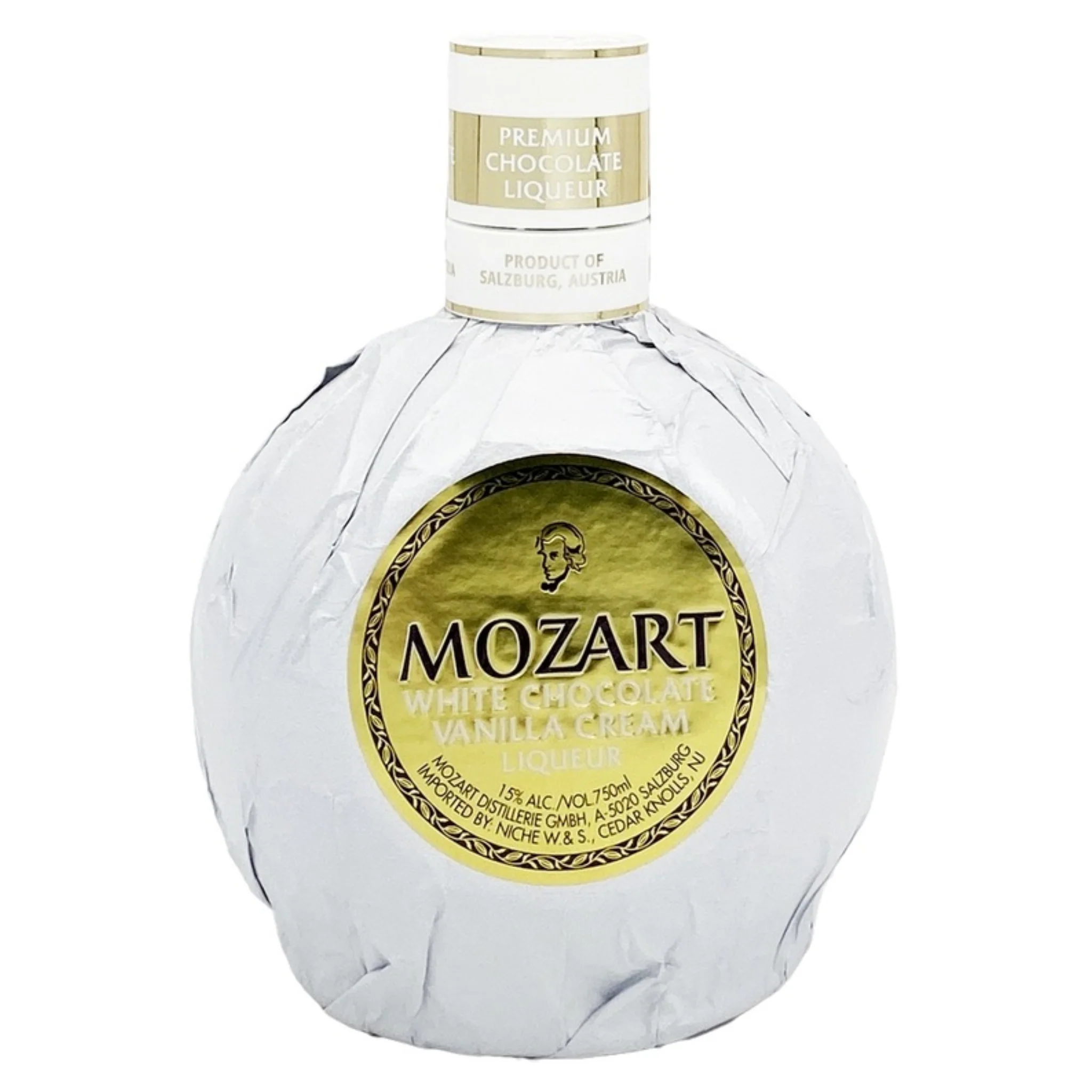 Mozart White Chocolate Cream Liqueur bottle
