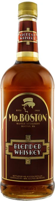 Mr Boston Blended Whiskey bottle