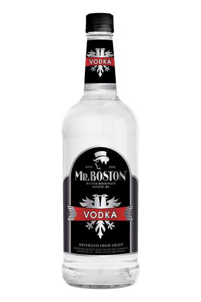 Mr Boston Vodka bottle