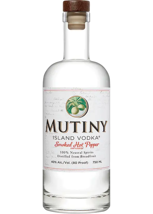 Mutiny Island Vodka Smoked Hot Pepper Infused bottle