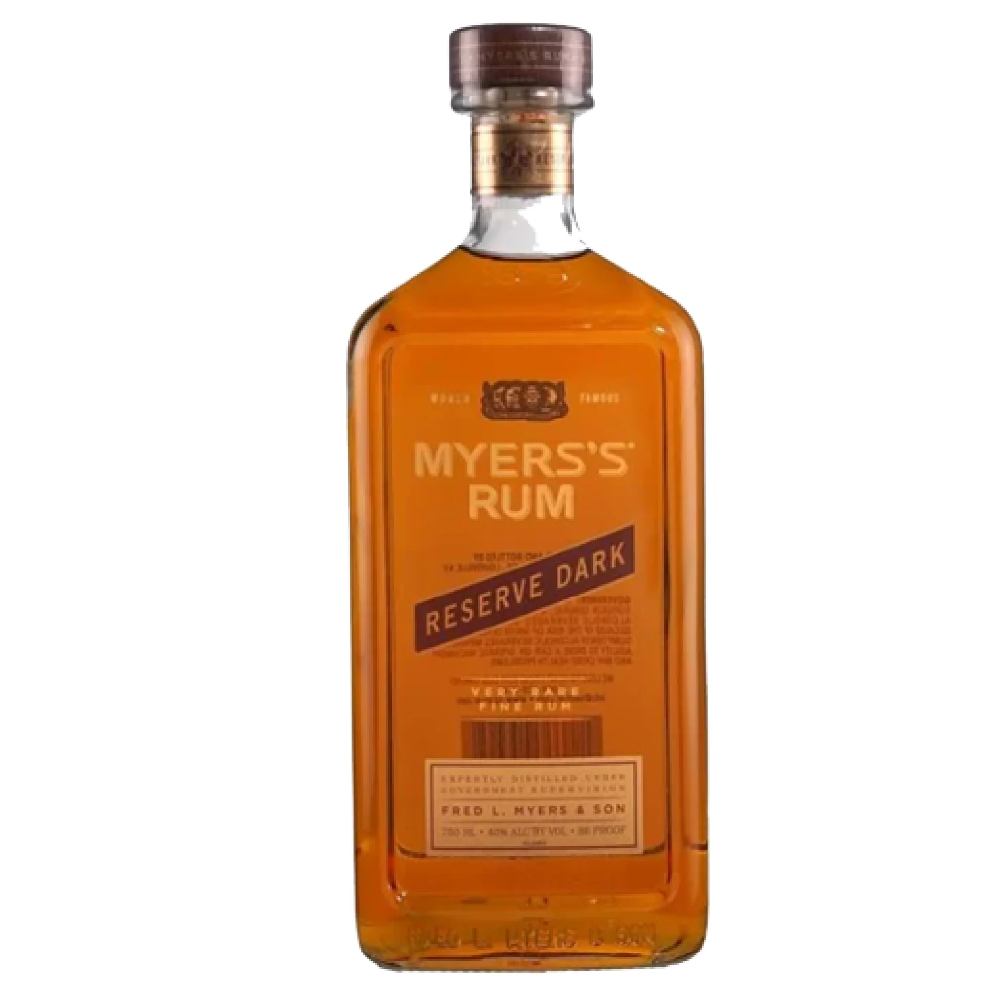 Myers Navy Strength Dark Rum bottle
