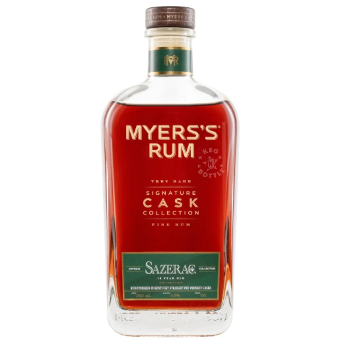 Myers Signature Cask Collection Sazerac Rye 18Yr bottle
