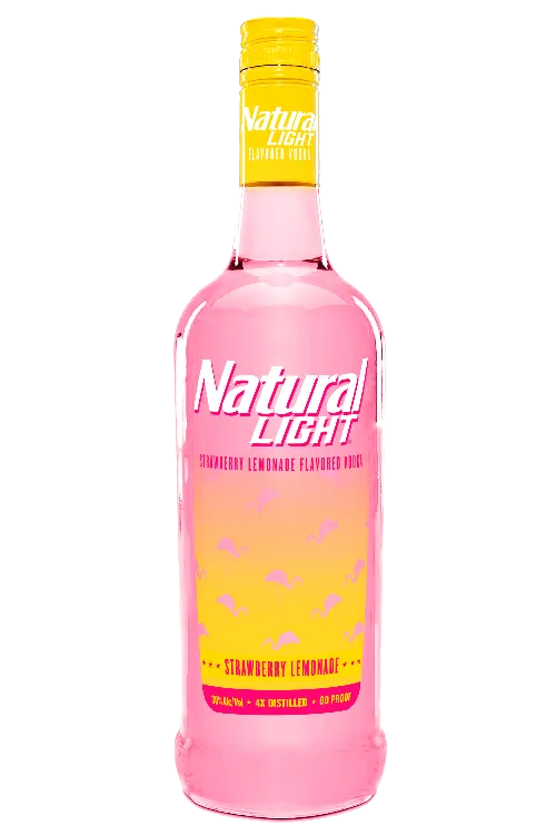 Natural Light Strawberry Lemonade Vodka Mini bottle