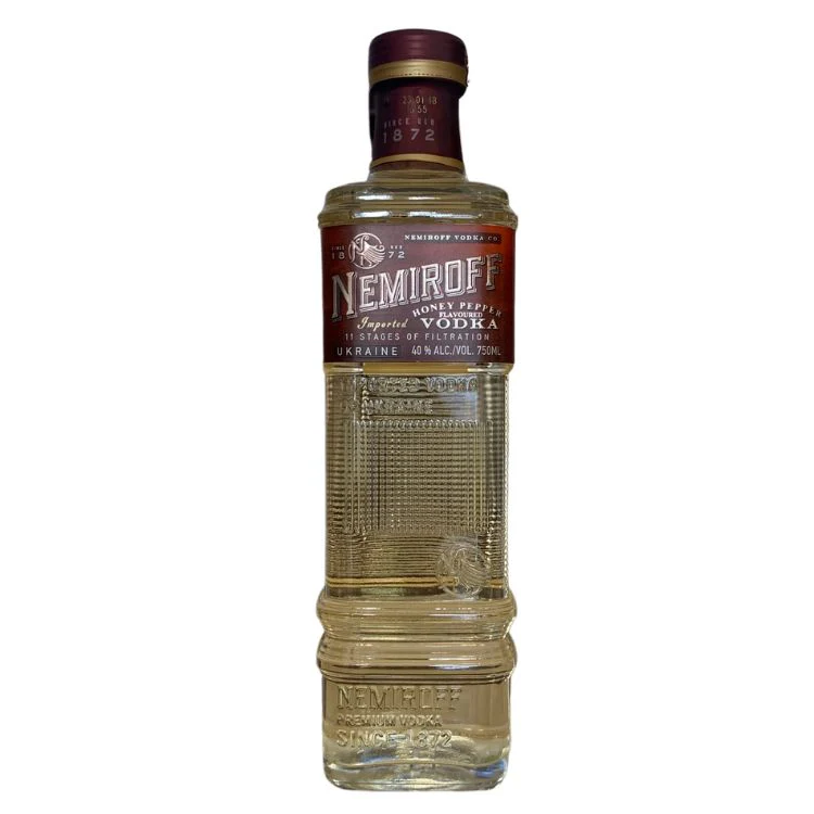 Nemiroff Honey Pepper Flavoured Vodka bottle