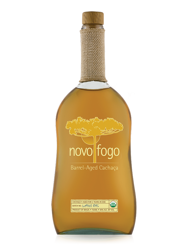 Novo Fogo Barrel Aged Cachaca bottle