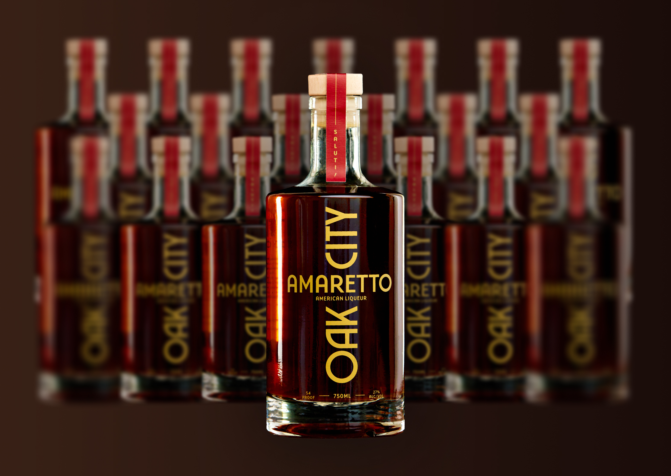 Oak City Amaretto Disco bottle