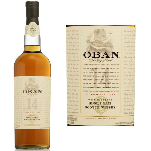 Oban Single Malt Scotch 14Yr bottle
