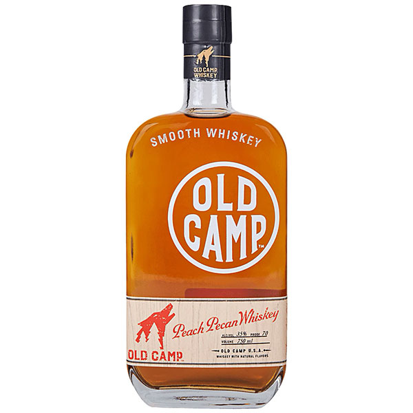 Old Camp Peach Pecan Whiskey bottle