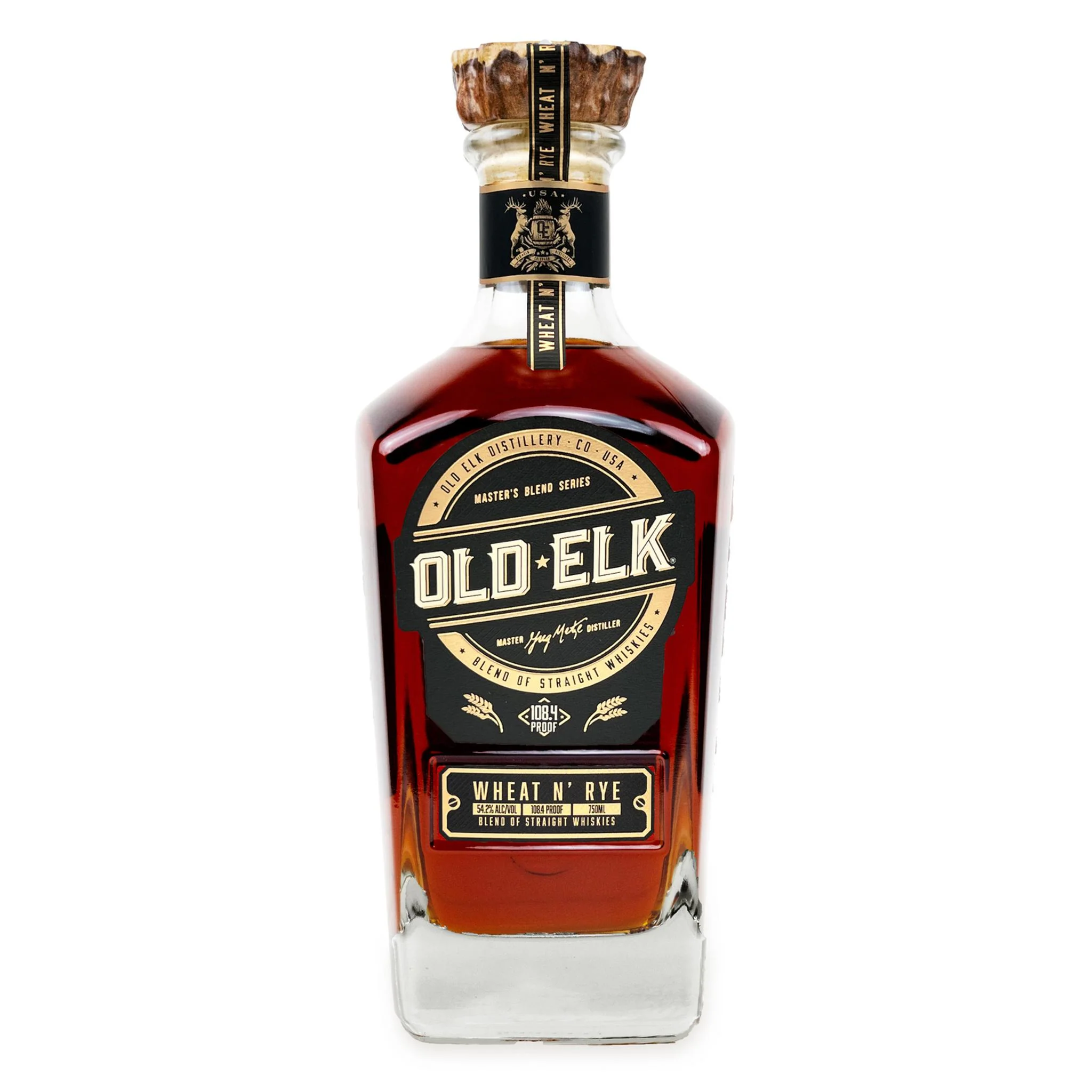 Old Elk Rye Whiskey bottle