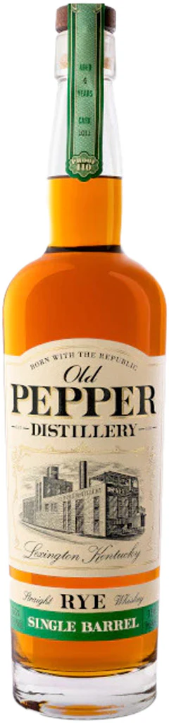 Old Pepper Single Barrel Rye - Barrel Proof Dno bottle