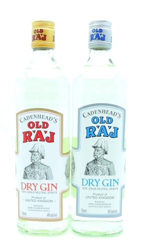 Old Raj Gin 92Prf Dno bottle