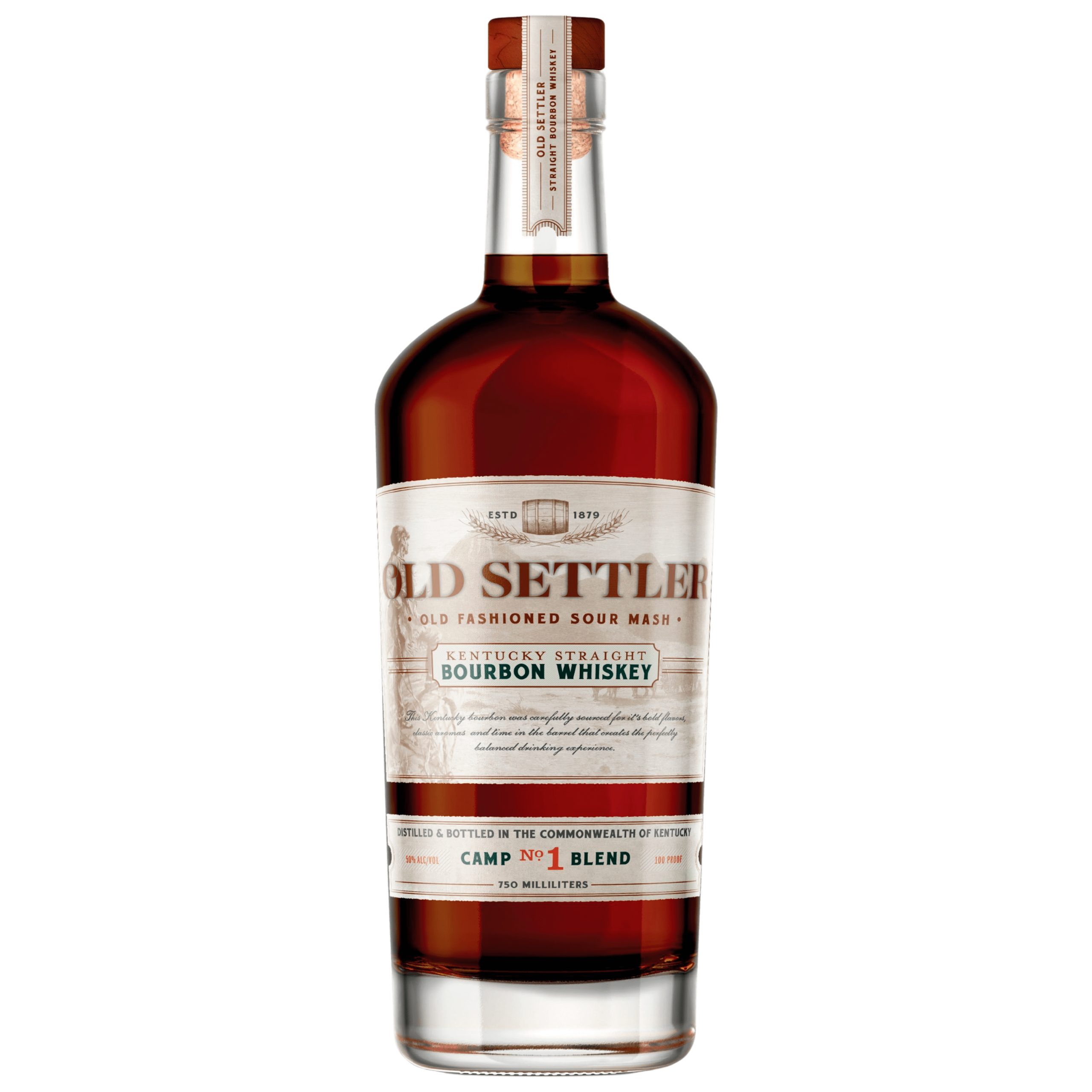 Old Settler Kentucky Straight Bourbon Whisky Camp No 2 bottle