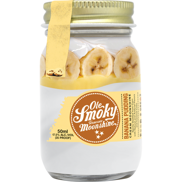 Ole Smoky Banana Pudding Cream Moonshine Mini bottle