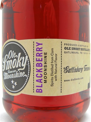 Ole Smoky Blackberry Moonshine bottle