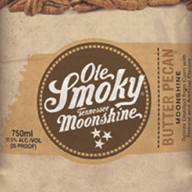 Ole Smoky Butter Pecan Moonshine Mini bottle