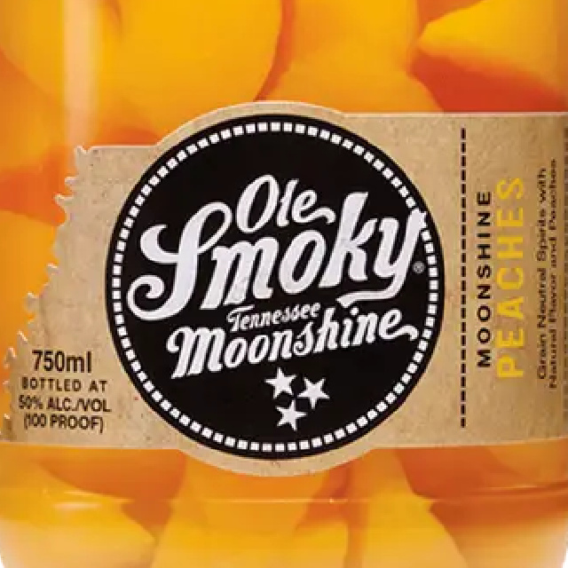 Ole Smoky Peaches Moonshine bottle