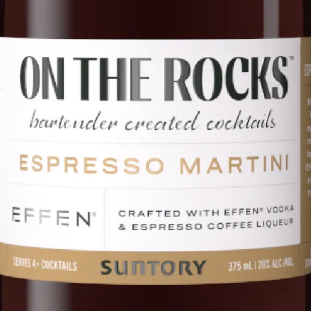 On The Rocks Cocktails Espresso Martini bottle