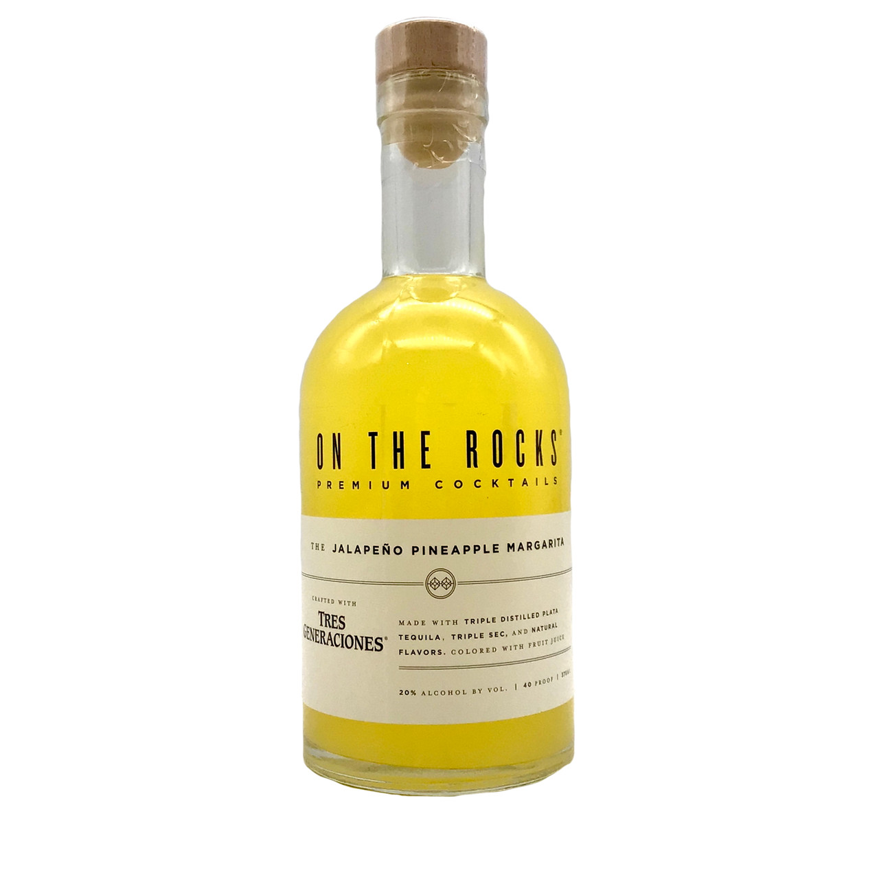 On The Rocks Tres Generaciones Jalapeno Pineapple Margarita bottle
