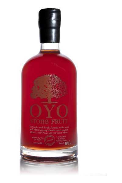 Oyo Stone Fruit Vodka bottle