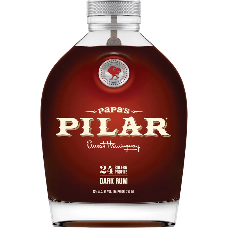 Papas Pilar Dark Rum bottle