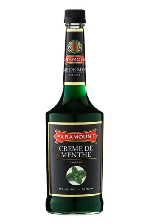 Paramount Creme De Menthe Green bottle